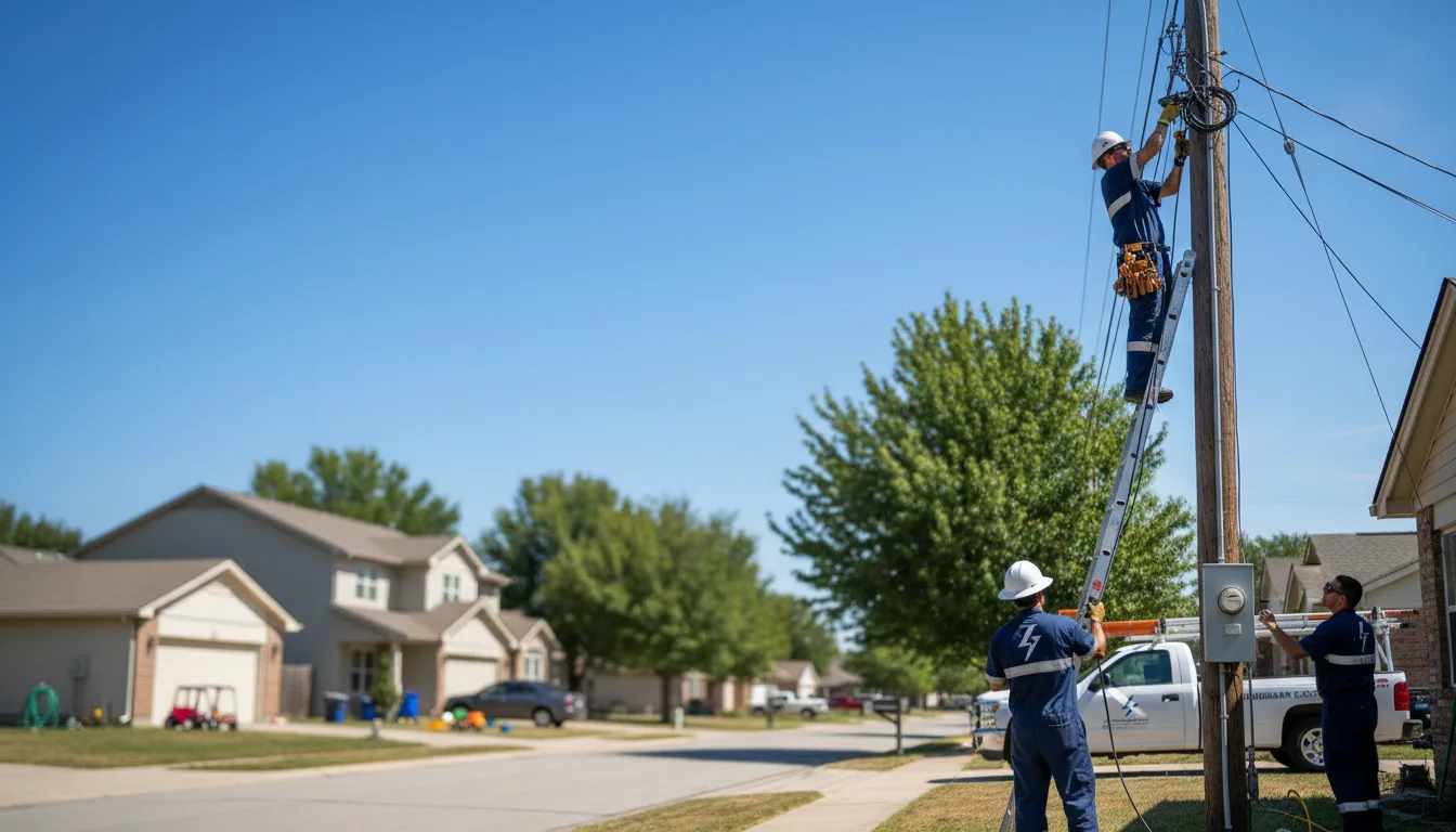 Residential electrician providing installation services in Powell, MO